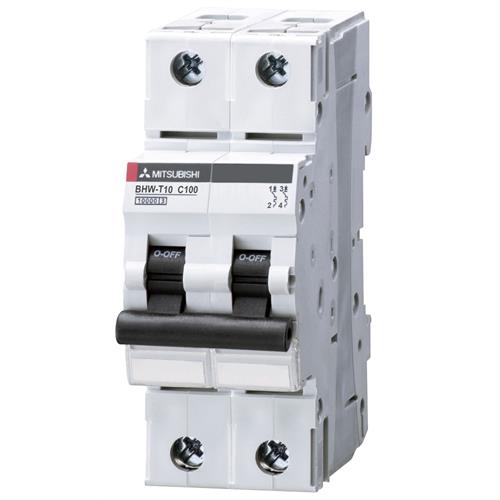 MCB MITSUBISHI 2P 100A 10kA ( BHW-T10 )